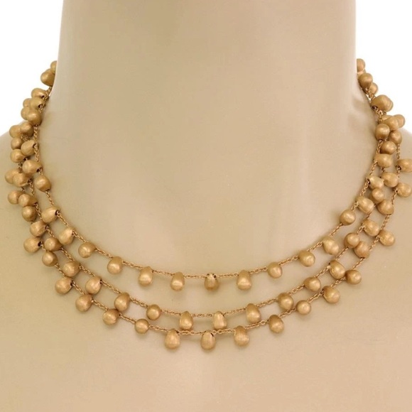 Marco Bicego 18K VINTAGE RARE TRIPLE-STRAND ELEGANT SIVIGLIA NECKLACE! - Picture 4 of 16